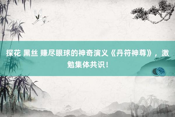 探花 黑丝 赚尽眼球的神奇演义《丹符神尊》，激勉集体共识！