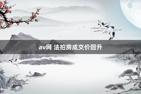 av网 法拍房成交价回升