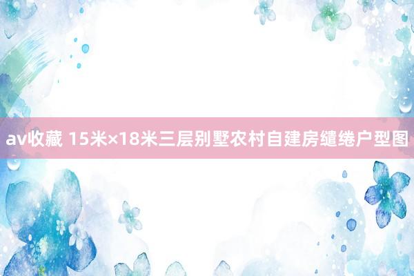 av收藏 15米×18米三层别墅农村自建房缱绻户型图